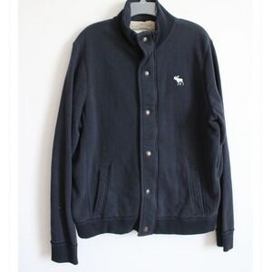 Abercrombie & Fitch Mens Snap Front Jacket Fleece Sherpa Vintage y2k
